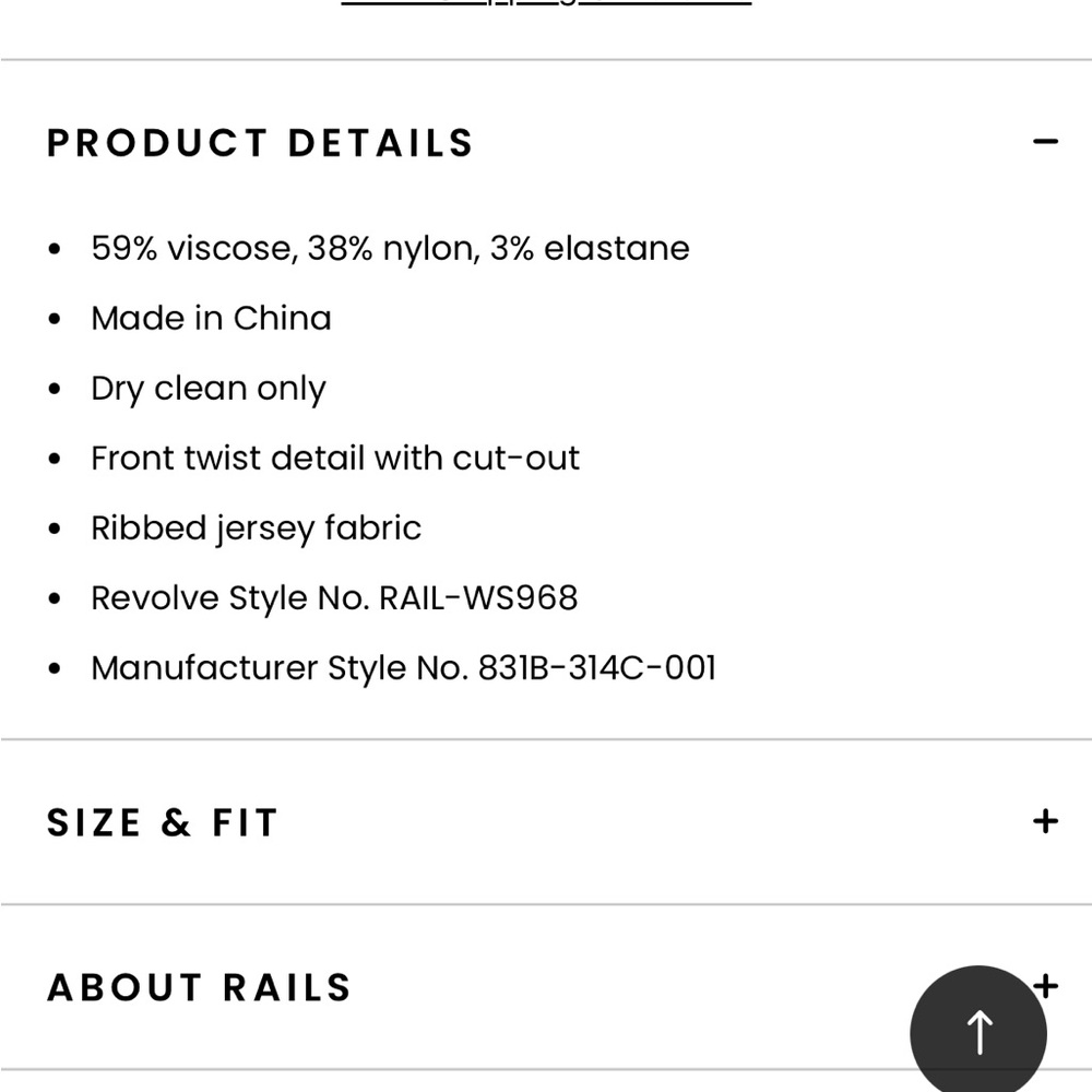 BNWT Rails Erin’s Rib Top in Black - Picture 4 of 6